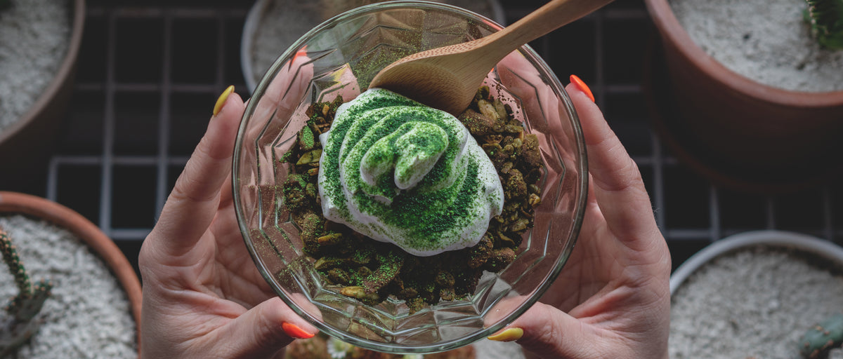 Vegan Coconut Matcha Green Tea Granola
