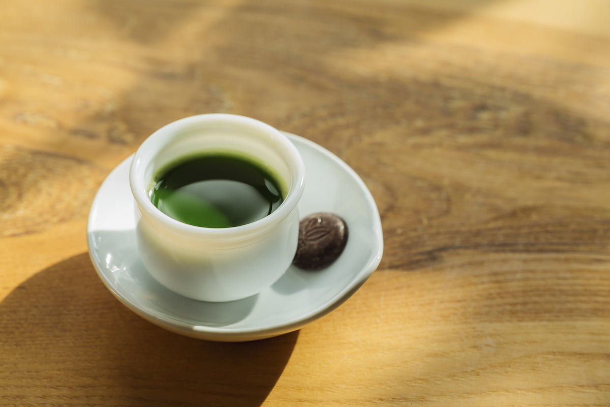 Pure Japanese matcha with chocolate. 