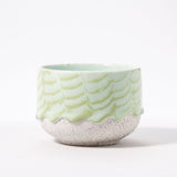 Matcha mint colored chawan drippy pots