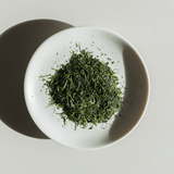 Loose Leaf tea on a white plate