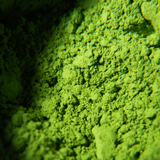Closeup image of Asahi matcha powder