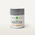 Mizuba Tea Co. organic Hinode matcha tin on a white background