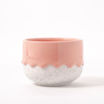 Pink chawan drippy pots