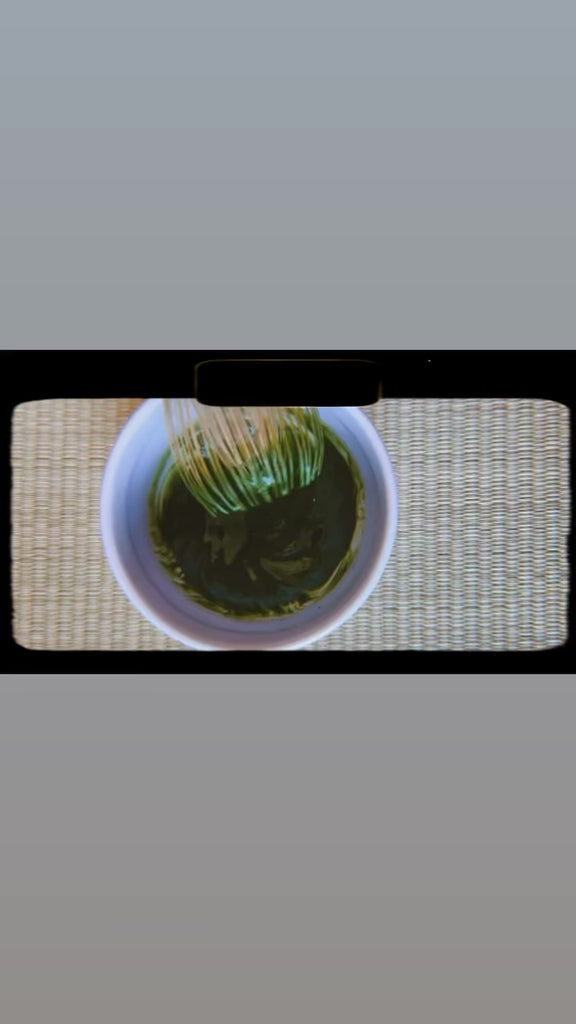 Video of matcha being whisked